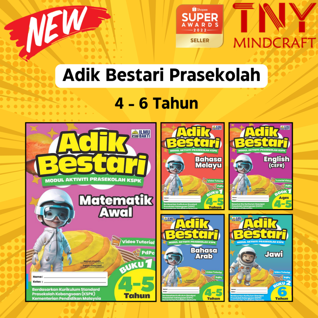 [TNY] IB Prasekolah: Buku Aktiviti Prasekolah ADIK BESTARI [4 - 6 Tahun ...