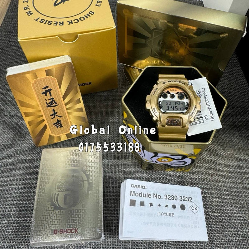 100 ORIGINAL CASIO G SHOCK GOLD DARUMA DOLL DW 6900GDA 9PRD DW 6900GDA 9DR DW 6900GDA 9 DW 6900GDA DW 6900 Shopee Malaysia