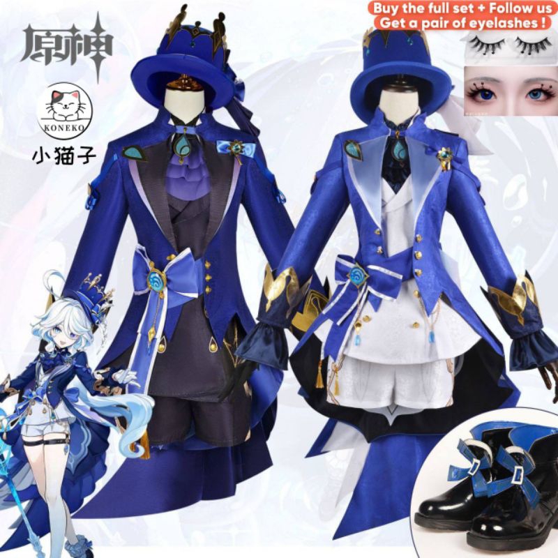 Genshin Impact cosplay clothing Furina cosplay Water God Focalors cos ...