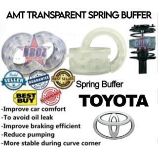 TOYOTA SPRING BUFFER Car Shock Absorber Buffer Silicone Transparent (2 ...