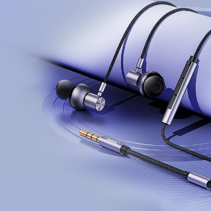 RM730A / RM730 Magnetism Metal Braided Wired Earphone 1200mm Type-c and ...