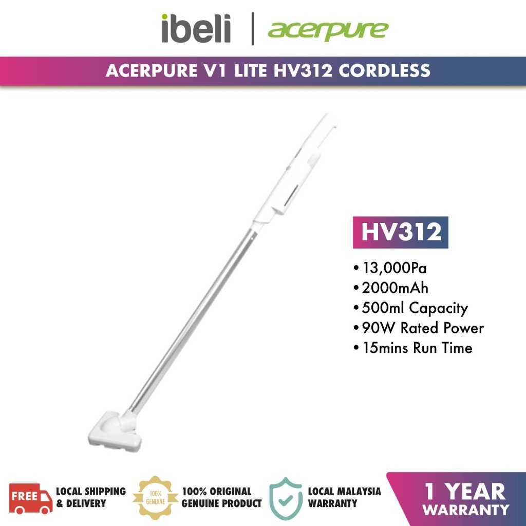 Acerpure V1 Lite HV312 10W Cordless Vacuum Cleaner Shopee Malaysia