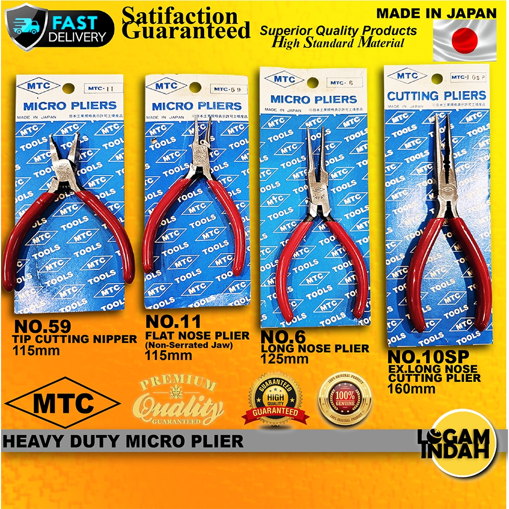 [100MADE IN JAPAN] MTC HEAVY DUTY MICRO PLIER / NEEDLE NOSE PLIER