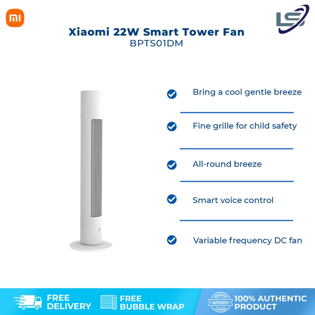 Xiaomi 22W Smart Tower Fan BPTS01DM | Variable Frequency DC Fan ...