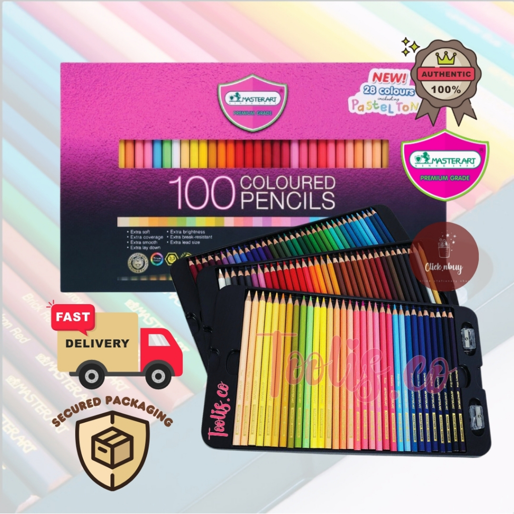 ORIGINAL AUTHENTIC MASTERART MASTER SERIES COLOUR PENCILS 24 36 48 60 ...