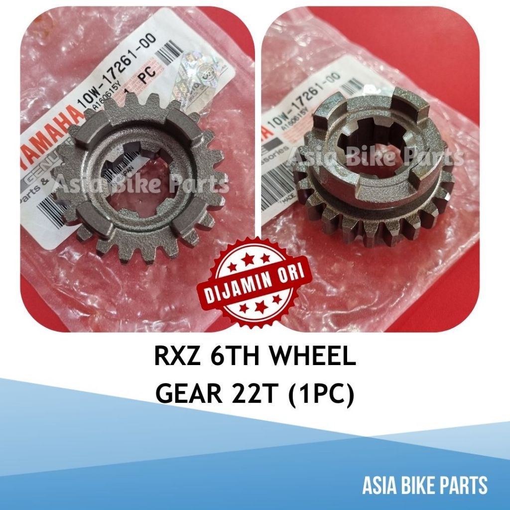 Yamaha Original RXZ 6TH Wheel Gear / Clutch Gearbox Transmission 22T