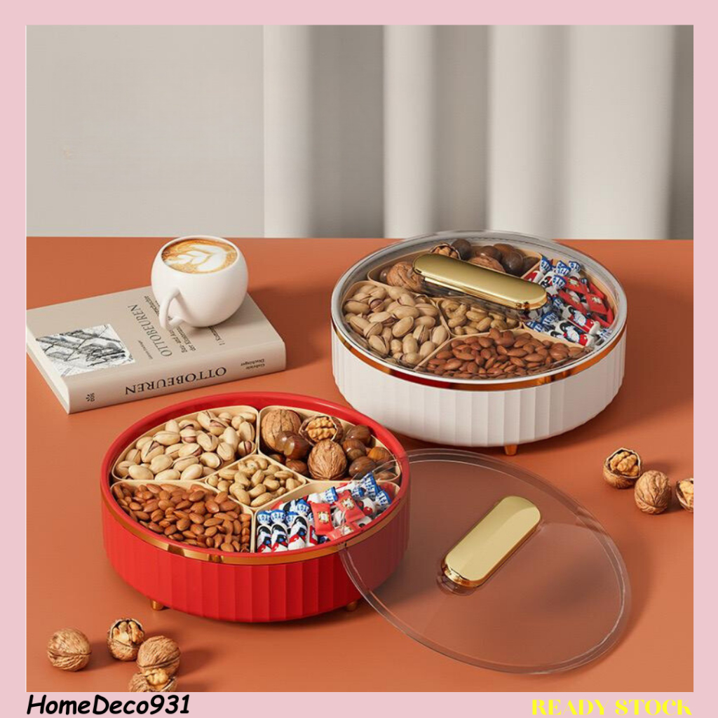 Premium Large Bekas Biskut Kuih Raya Fruit Tray Candy Tray Nut Box ...