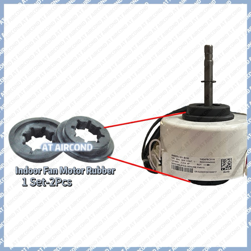 (2 PCS) AIRCOND INDOOR FAN MOTOR RUBBER / INDOOR BLOWER MOTOR BUSH