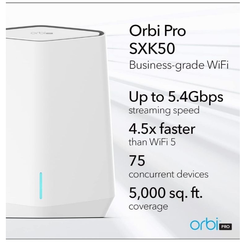 Orbi Pro SXK50 (Router Only - SXR60) WiFi 6 Captive Portal Enterprise ...