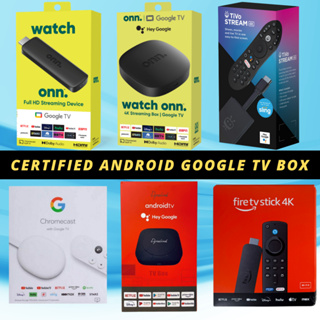 TV Box Onn con Google TV 4K-UHD Android TV Chromecast 