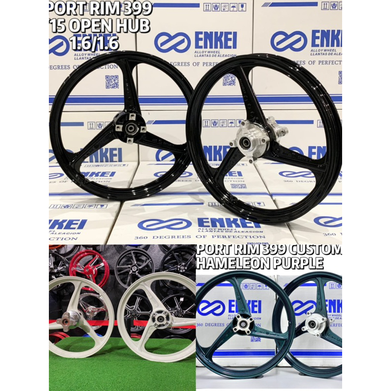 JL Sport Rim 3 Batang Custom Hub Y15ZR Y16ZR Y125Z 1.40/1.40 1.60/1.60 ...