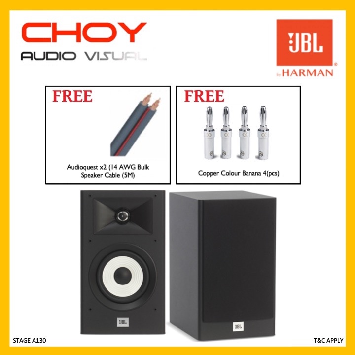 JBL Stage A130 Bookshelf Speaker Shopee Malaysia