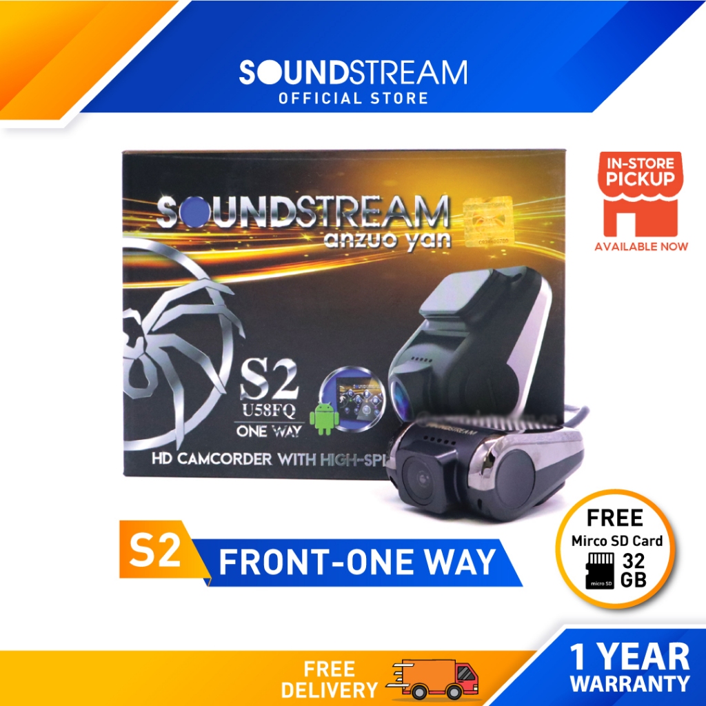 SOUNDSTREAM USB DVR Car Camera HD Driving Video Recorder S2 | Shopee ...
