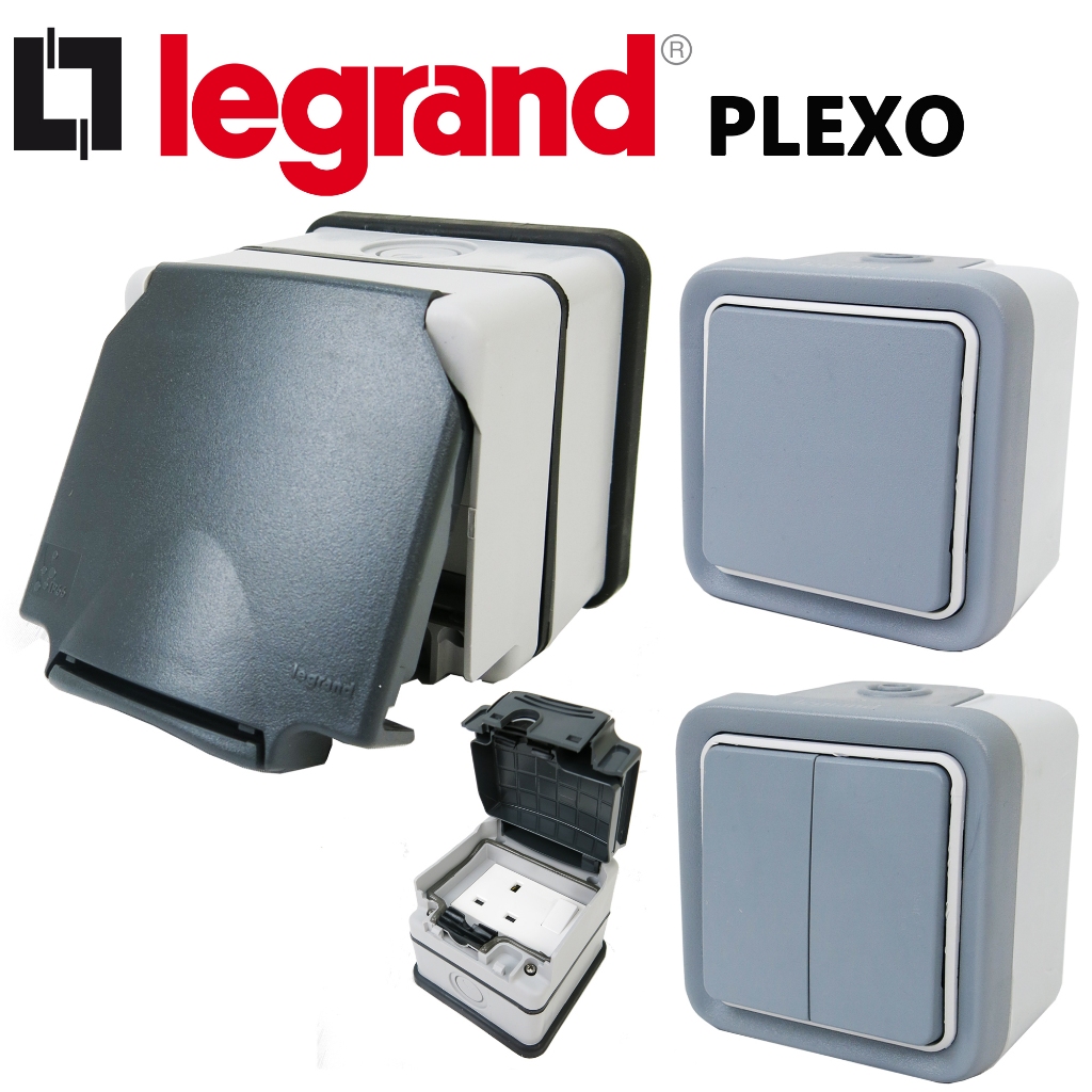 Legrand Plexo IP55/IP66 Hard Cover Outdoor Weatherproof Switch/Doorbell ...