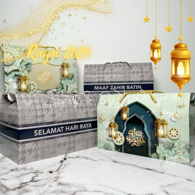 2024 BIG SIZE Hari Raya Gift Box Kotak Kuih Raya Aidiladha Packaging
