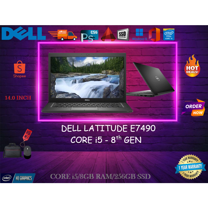 DELL LATITUDE E7490/CORE I5-8250U /14