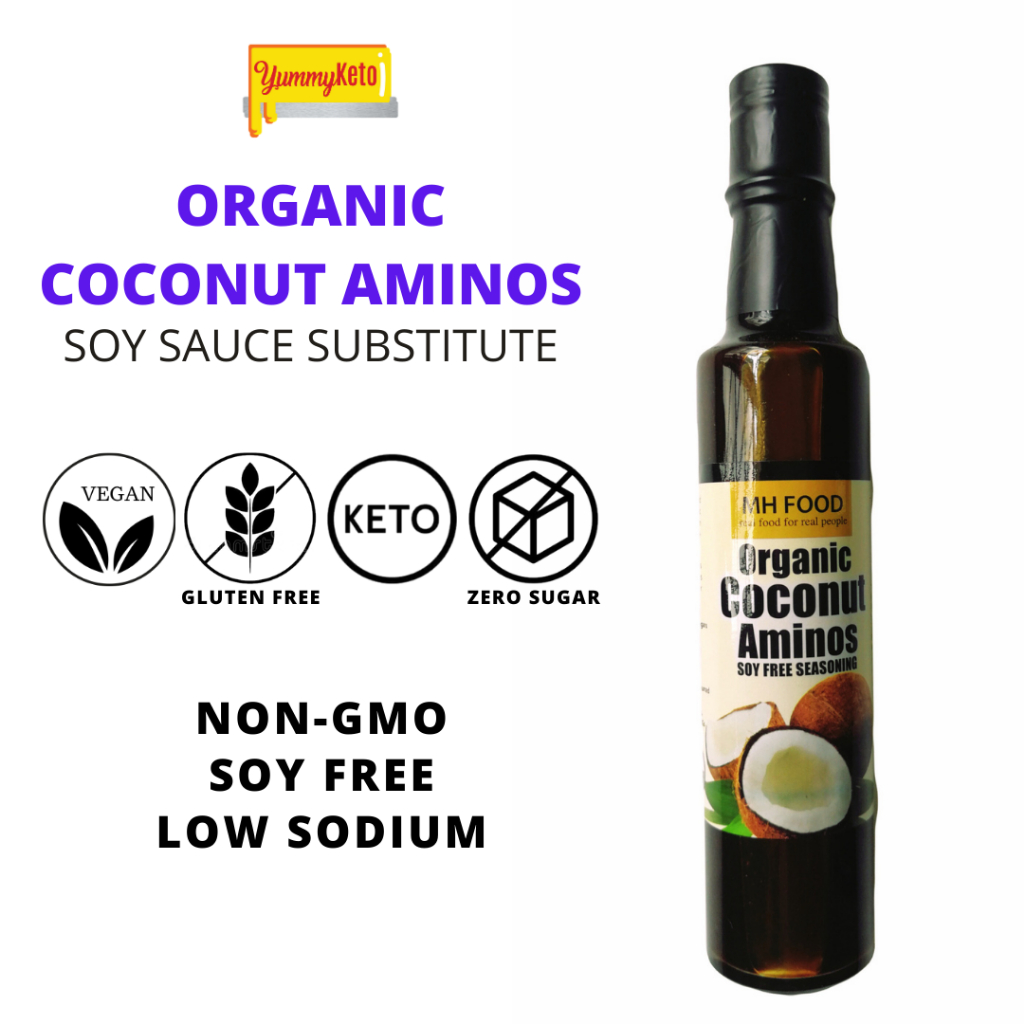 MH FOOD Organic Coconut Aminos 250ML SOY SAUCE REPLACEMENT KETO