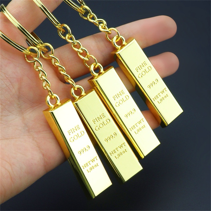 Keychain Emas / Gold Bar Keychain (fake gold bar)(pos dari malaysia ...