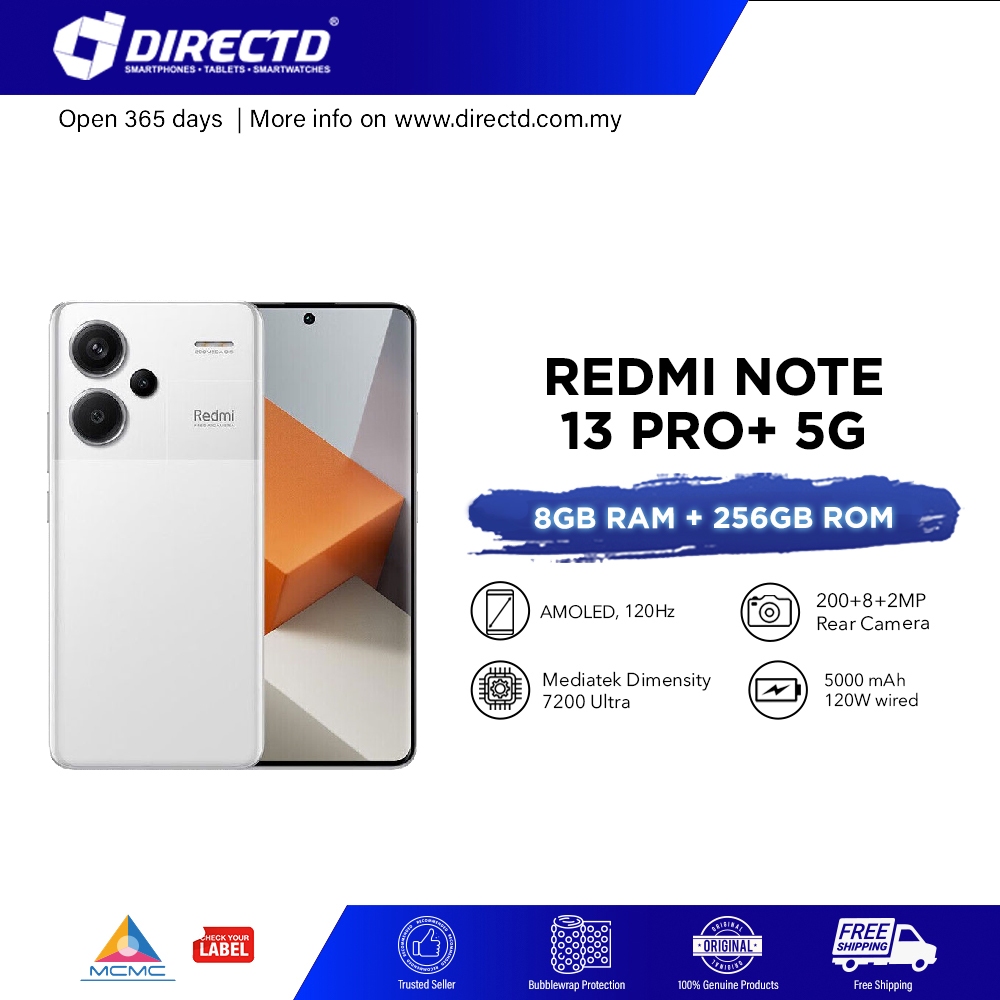 Redmi Note 13 Pro+ 5G [8GB/12GB RAM | 256GB/512GB ROM] | Shopee Malaysia