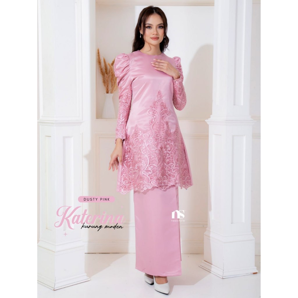 Baju Raya 2024 Katerina Kurung Moden Kurung Puff Mini Kurung Plus Size Baju Tunang Bridesmaid