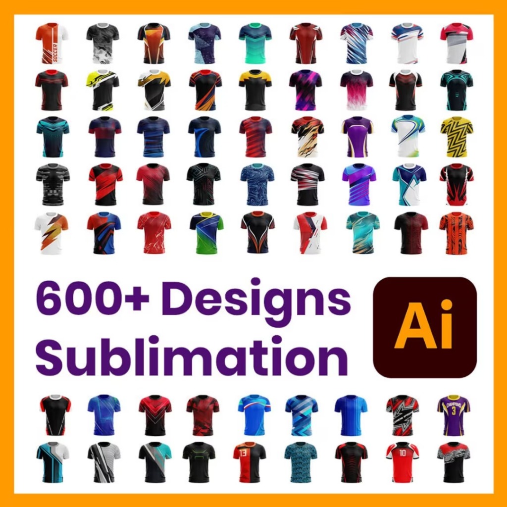 Sublimation Template - Jersey Mockup - Adobe Illustrator Ai | Shopee ...