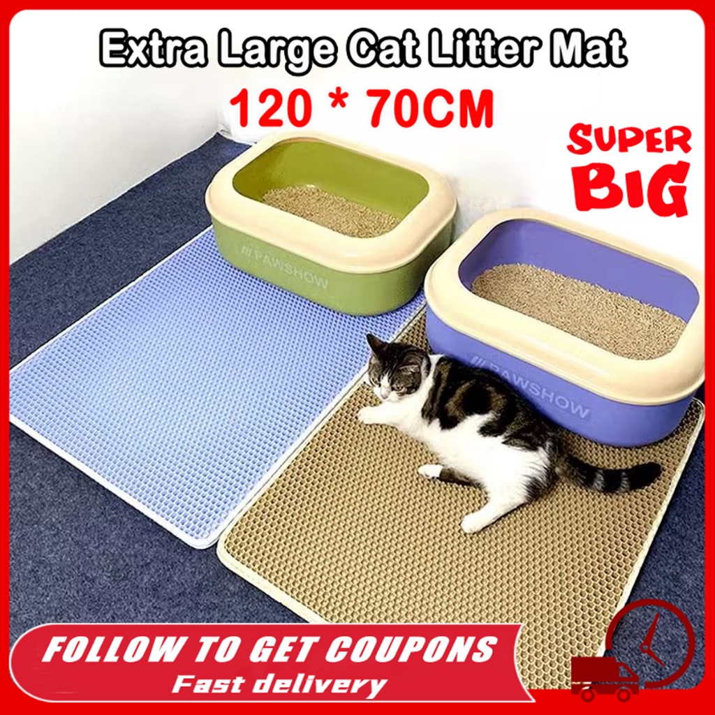 🔥Big😺 Cat Litter Mat Double Layer Cat Litter Carpet Cat Trapping Mat