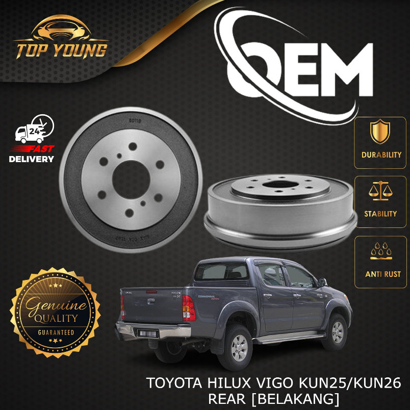 TOYOTA HILUX VIGO KUN25 KUN26 REVO GUN125 GUN126 FORTUNER GUN156 KUN50