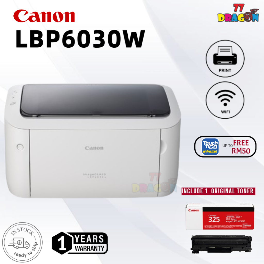 Canon imageCLASS LBP6030w Monochrome Wireless Laser Printer (Print Only ...