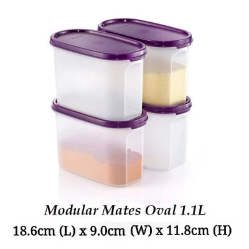 TUPPERWARE MODULAR MATE (440ML/1.1L/2.6L) | Shopee Malaysia