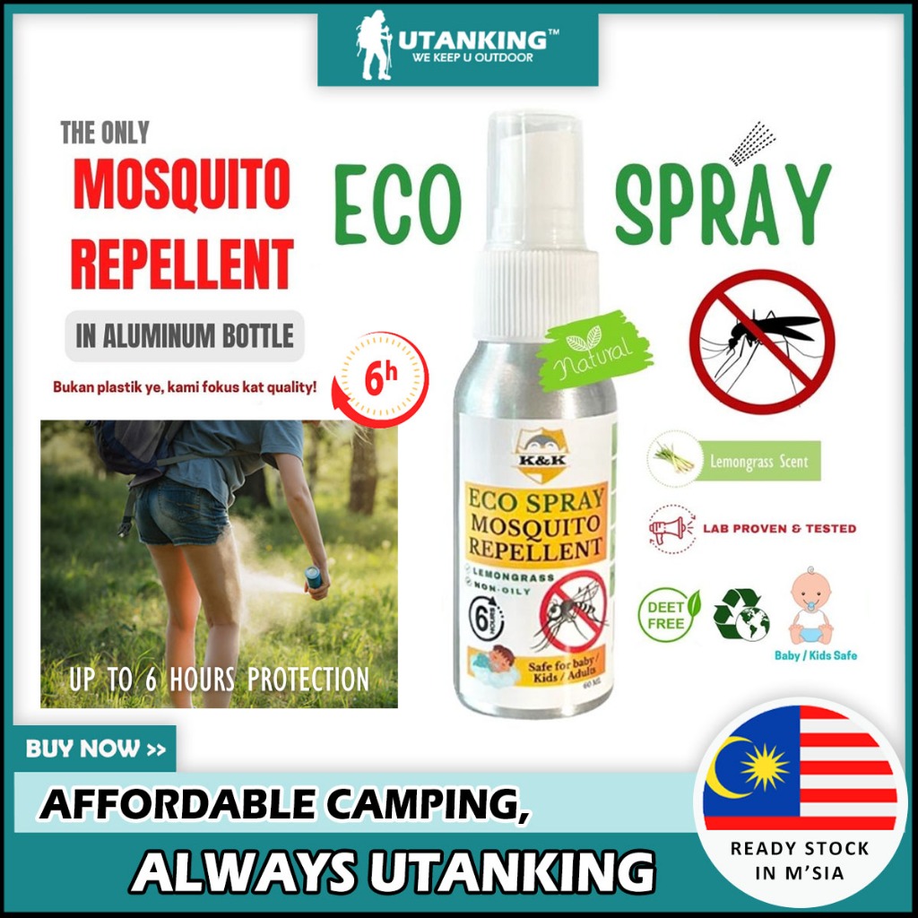 UtanKing™ Mosquito Repellent Natural Lemongrass Baby Safe Adult ...