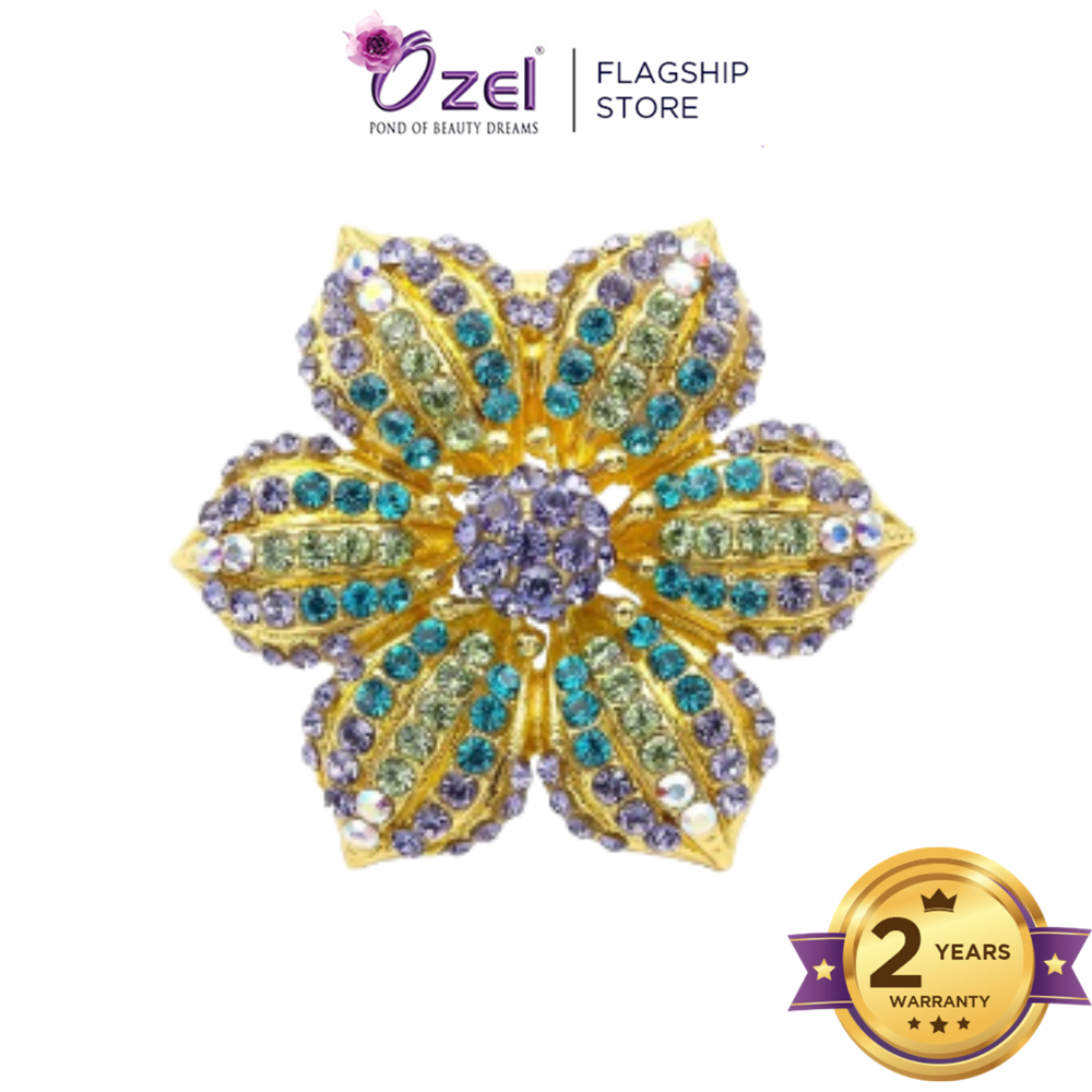Ozel Flower Brooch B164 Kerongsang & Pin Tudung, Hijab, Songkok, Baju
