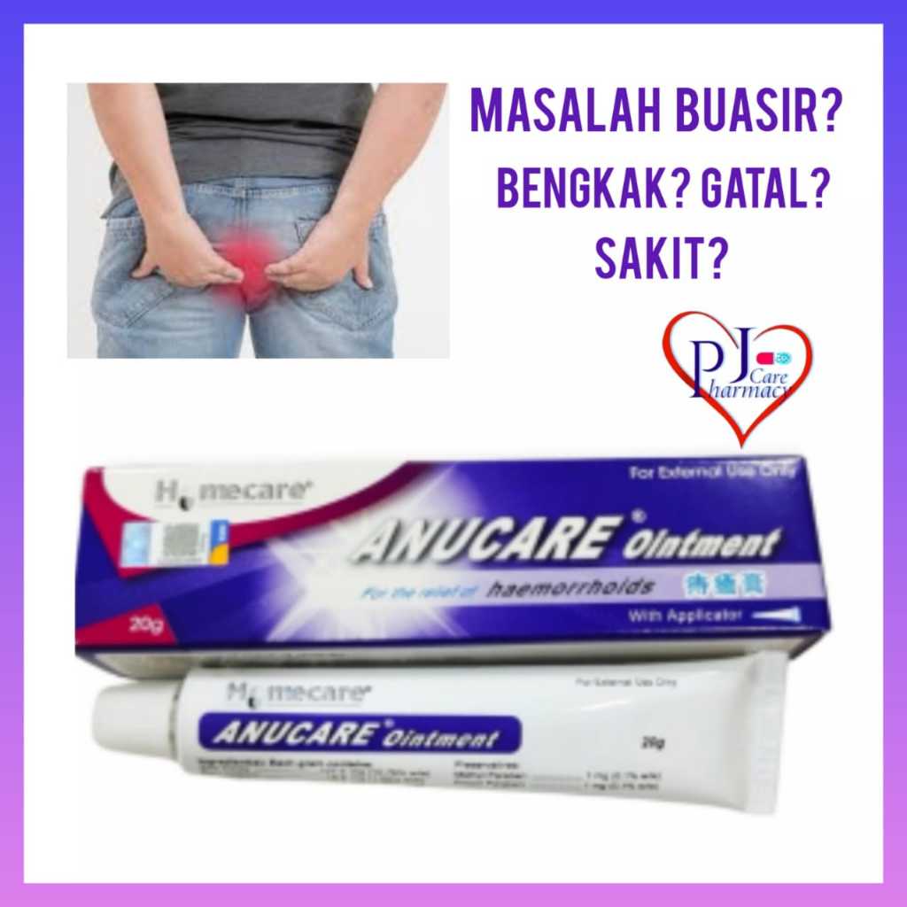 Anucare Ointment 20g [exp 12 2025] Ubat Sapu Buasir Hemorrhoid Ointment