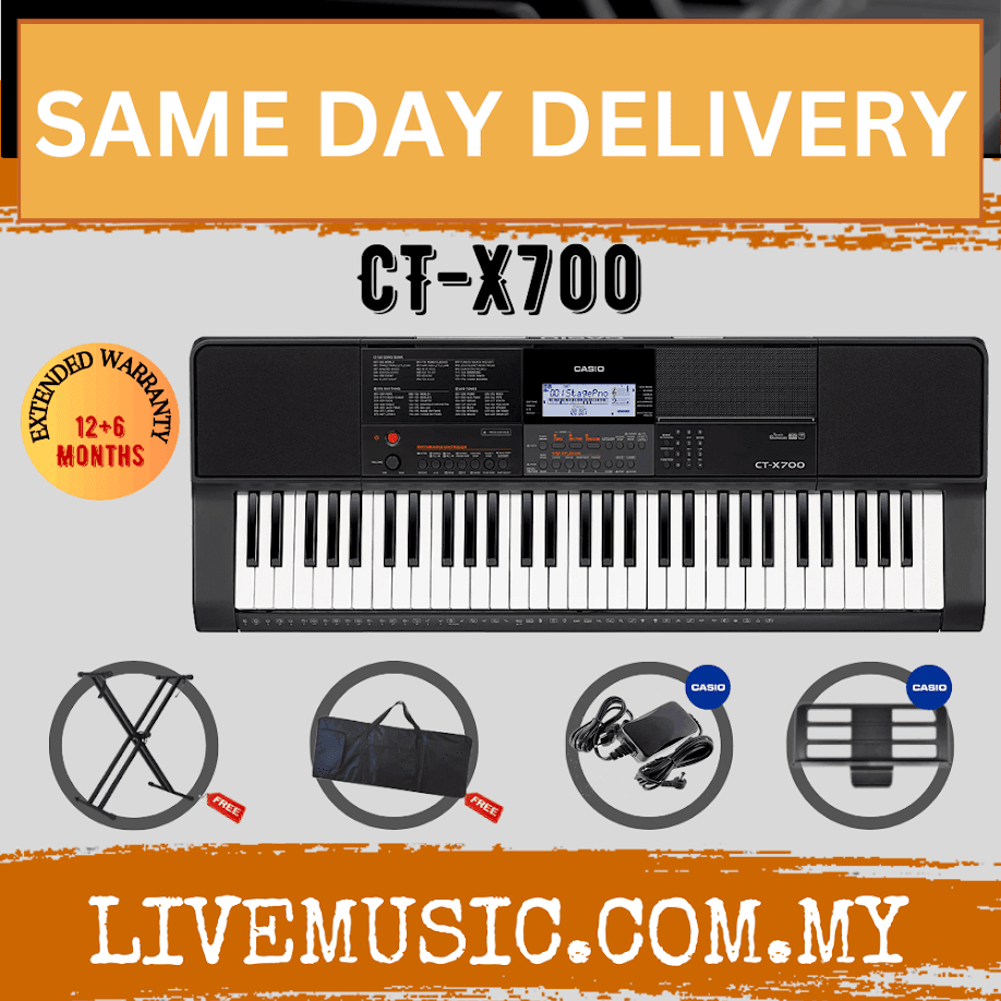 Casio CT X700 61 Keys Keyboard with Keyboard Stand Headphone CTX700 CTX 700