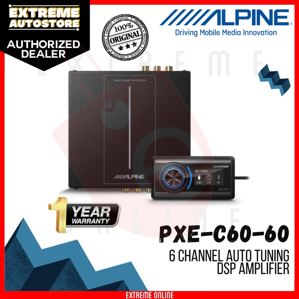 Alpine PXEC6060 OPTIM™6 sixchannel digital signal processor with