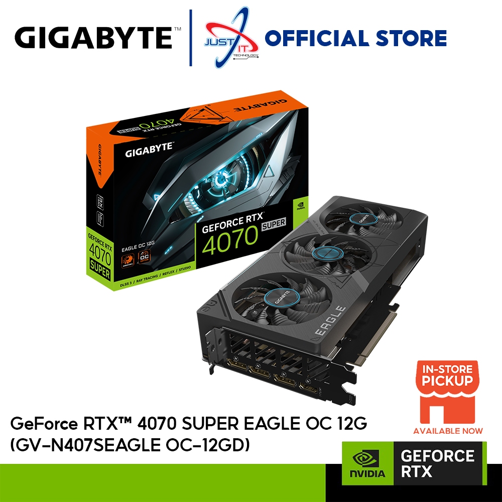 GIGABYTE GeForce RTX4070 Super Eagle OC DDR6X Graphics Card (12GB) GV ...