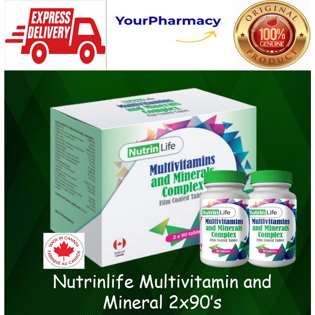 NUTRINLIFE Multivitamin and Minerals Complex 2x90's tablet (综合维他命