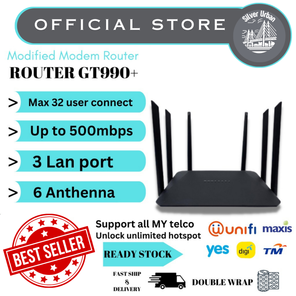 4G modified router, GT990+ hotspot, unlimited WIFI router, B310 ...