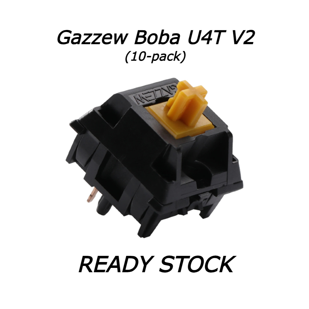 Gazzew Boba U4T V2 Thocky Tactile Switch for Mechanical Keyboards (10