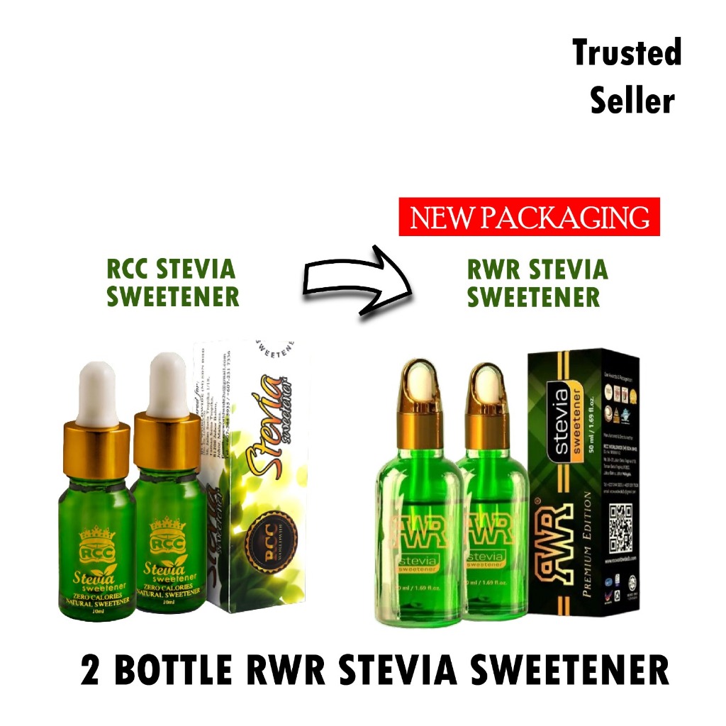 2 Bottle Stevia Sweetener RCC TO RWR ORIGINAL EXP JUNE 2025 Shopee Malaysia