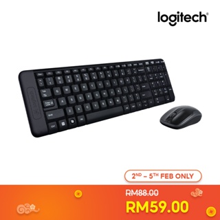 Logitech Wireless Keyboard and Mouse Combo for Windows, 2.4 GHz Wireless,  Compact Mouse, 8 Multimedia and Shortcut Keys, 2-Year Battery Life, for PC,  Laptop 