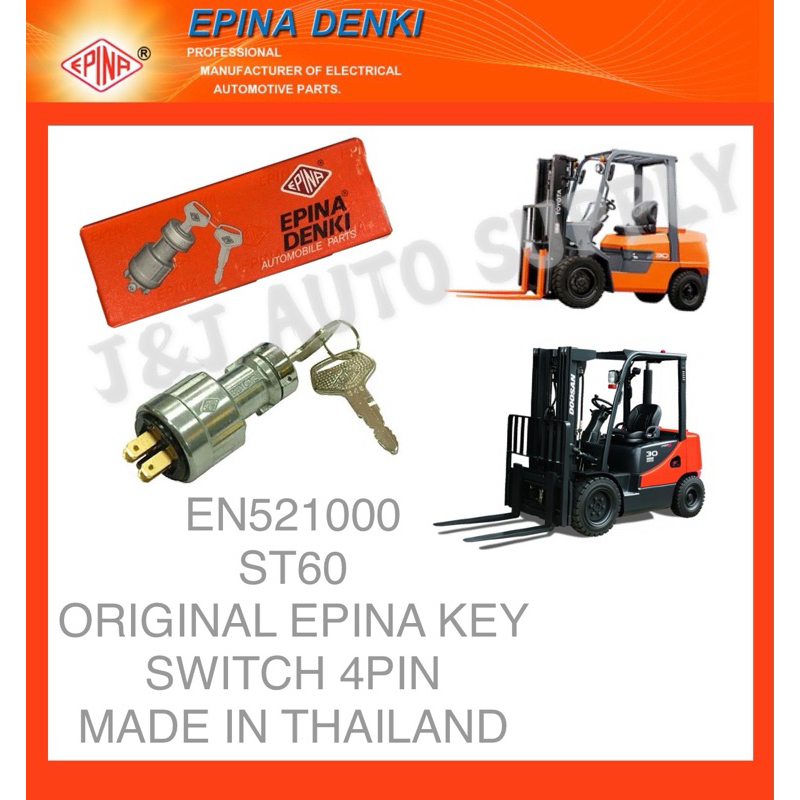 EN521000 /EN521000 BRAND EPINA DENKI HEAVY DUTY KEY SWITCH 4PIN(ST60