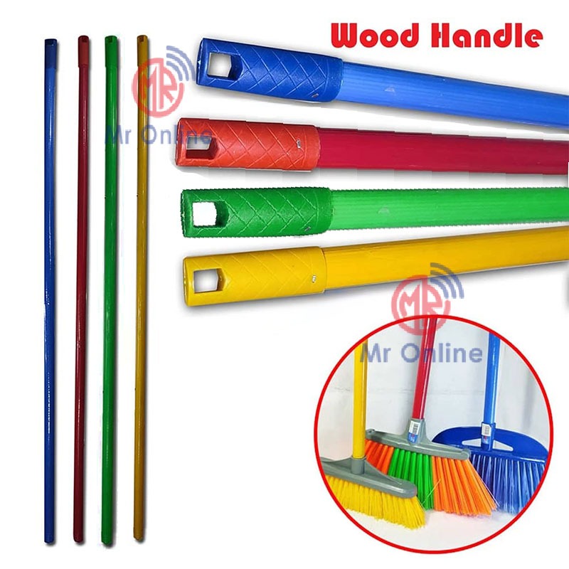 4FT Screw Wooden Broom Handle/MOP HANDLE WOOD STICK 48”/ BATANG PENYAPU ...