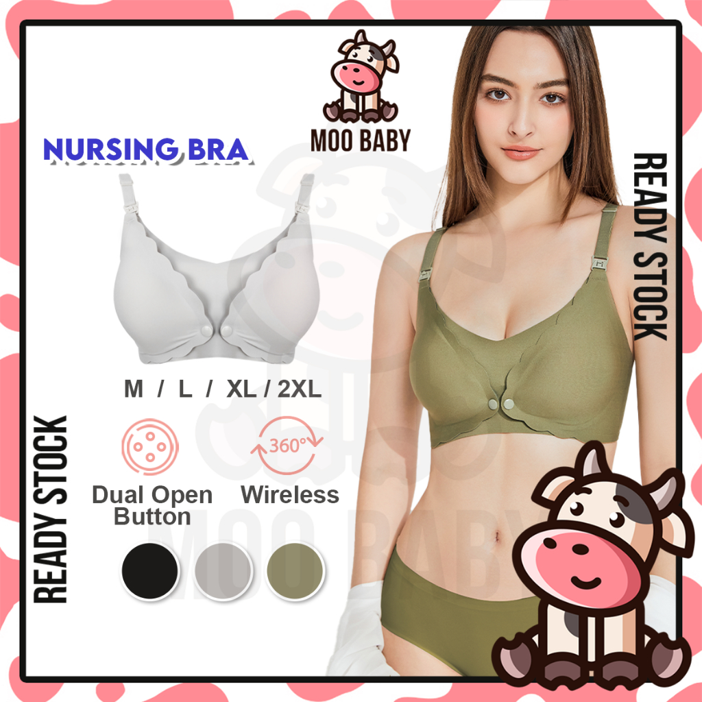 Wireless Breastfeeding Bras Nursing Maternity Underwear New