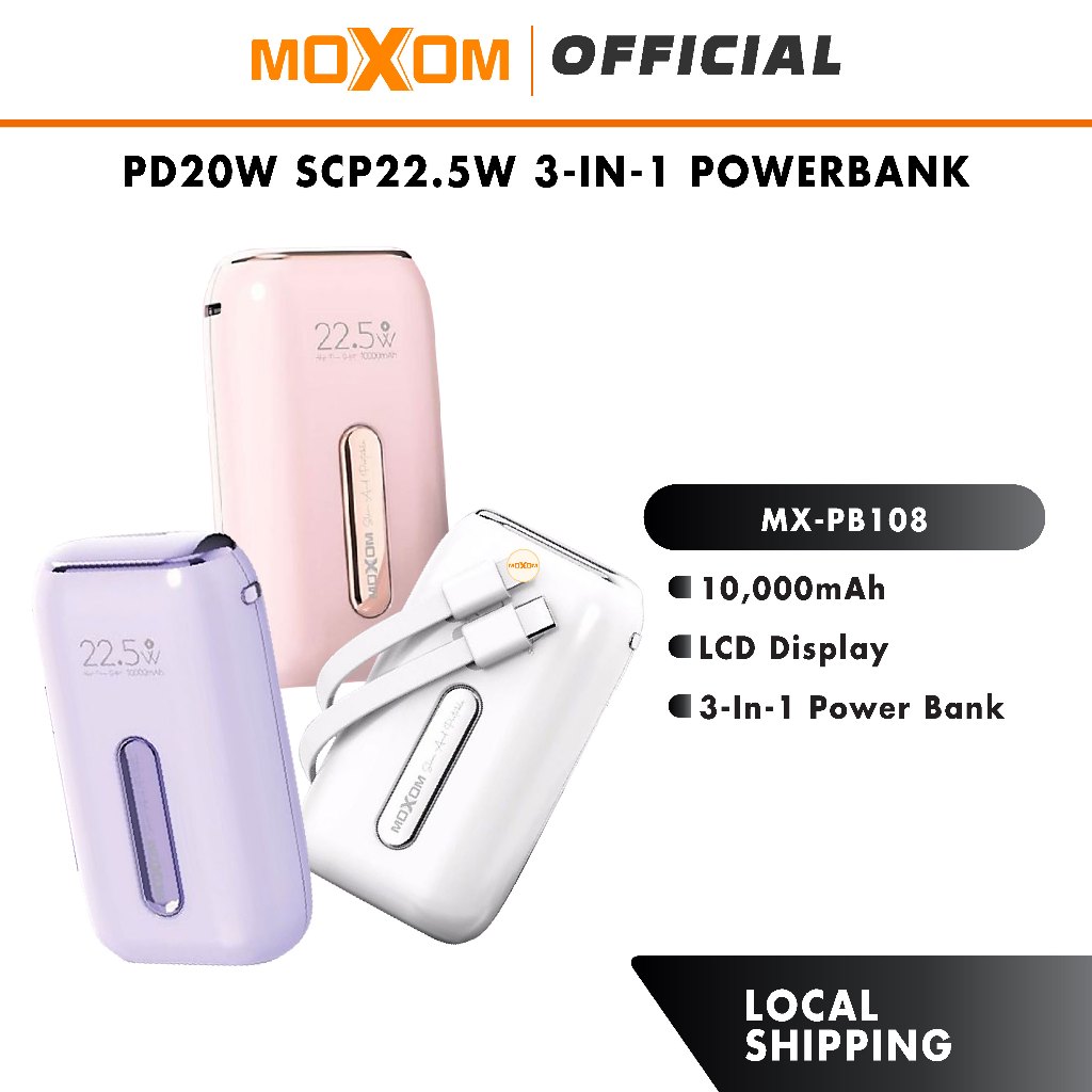 PowerBank 10,000 Mah MX-PB WL Magnetico MOXON