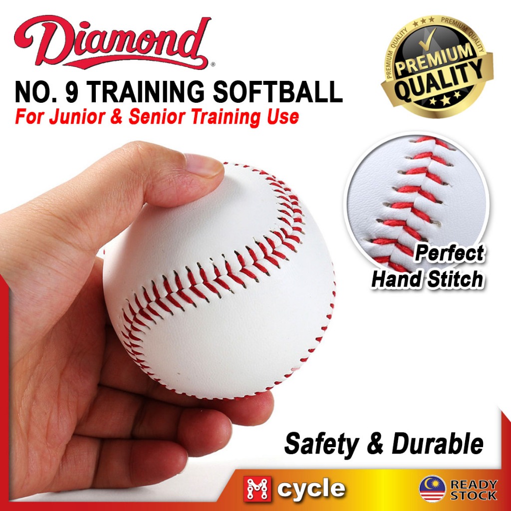 DIAMOND Training Pitch Softball 9 inch Bola Sofbol Latihan Baseball ...