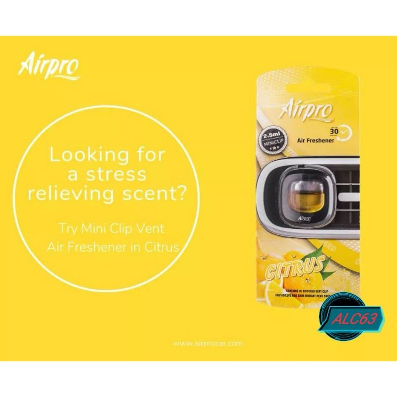 Airpro air freshener mini clip(Citrus) Shopee Malaysia