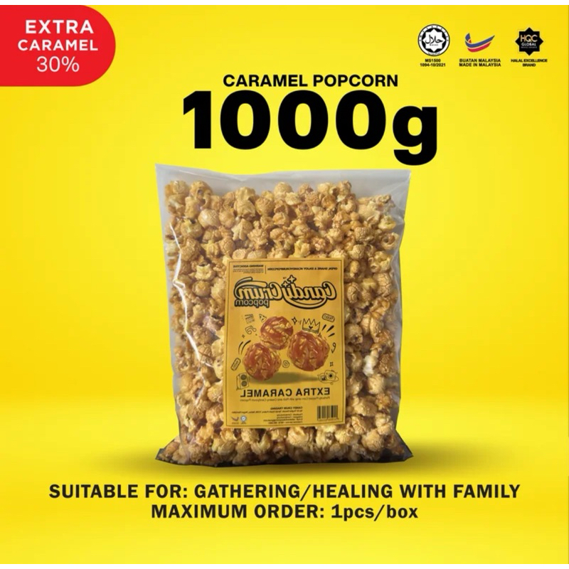 Caramel Popcorn Candycrum 1000gram | Shopee Malaysia