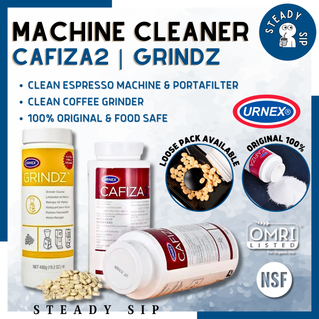 Steady Sip Urnex Cafiza Powder Cafiza2 espresso machine cleaning tablet