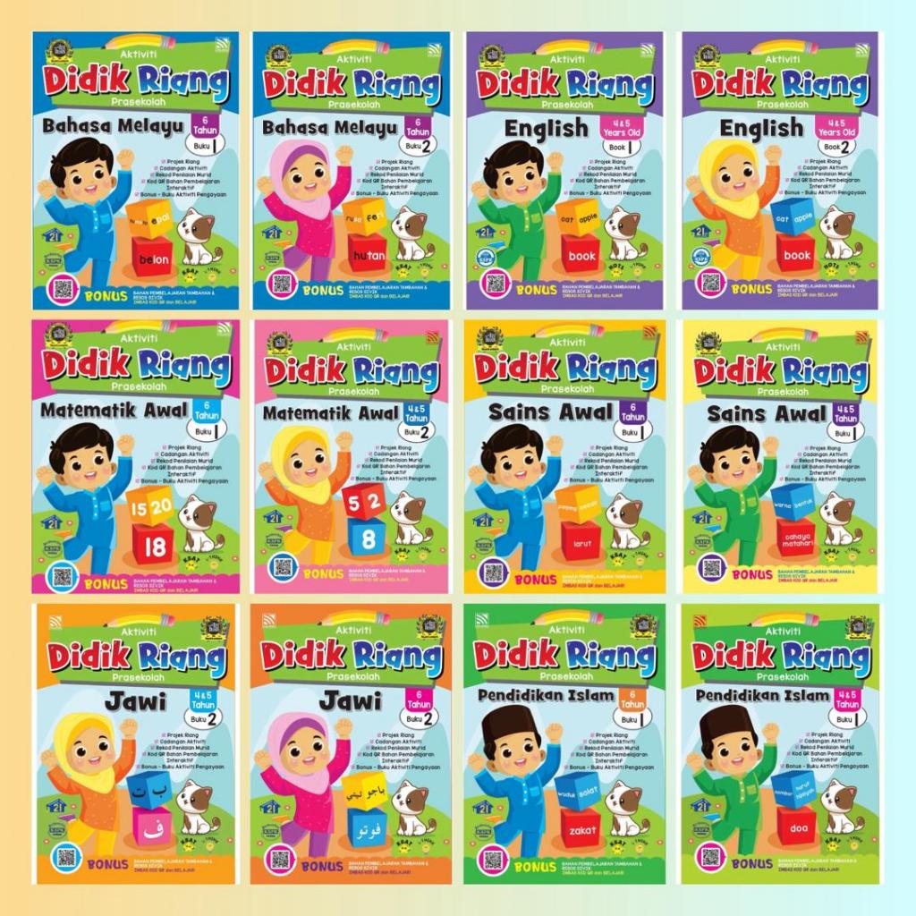 [ABO] BUKU LATIHAN PRA SEKOLAH DIDIK RIANG SERIES PRASEKOLAH (4&5 THN ...