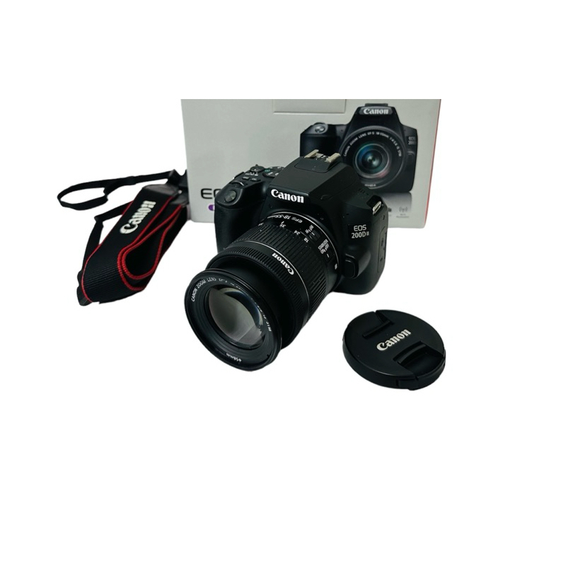 canon 200D mark ii with 1855mm stm lens (USED) dslr camera 97 like